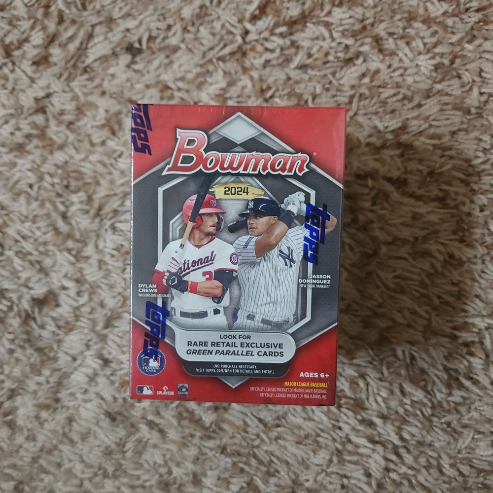 Topps Bowman 2024 Baseball Blaster Box MLB 72 Cards Red Green Parallels Sealed